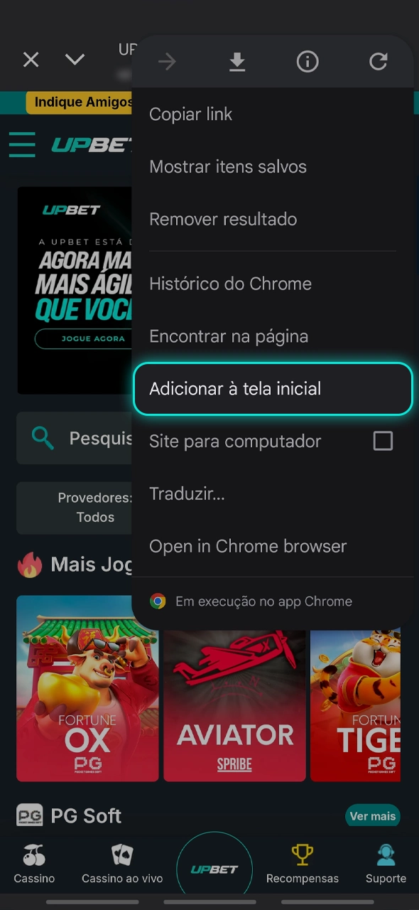 Leia as instruções sobre como instalar o aplicativo Upbet no seu celular.