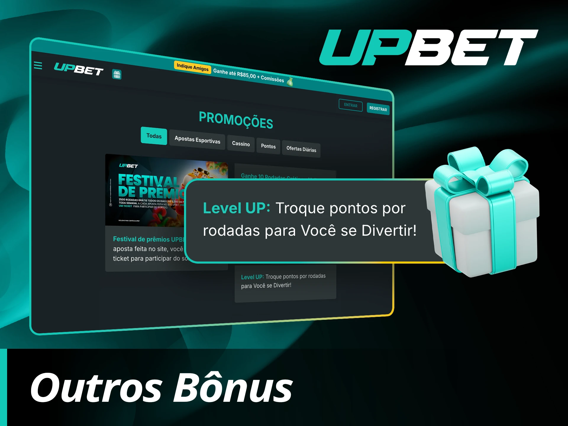 Use bônus adicionais na UpBet e continue jogando.