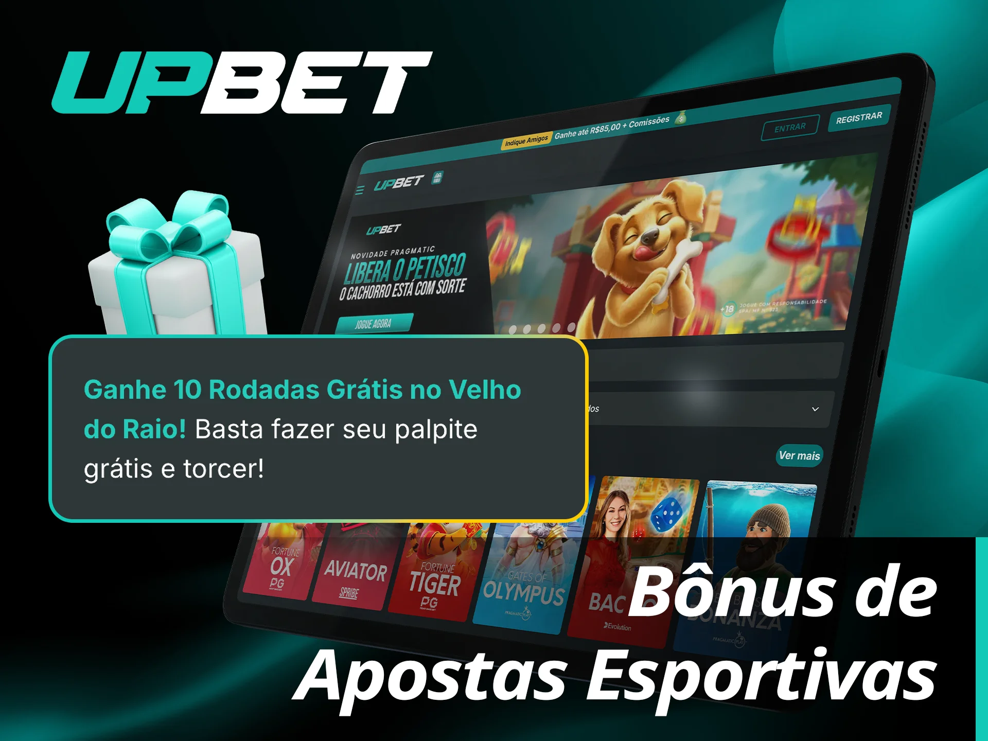 Receba um bônus para apostar na UpBet e comece a fazer suas previsões.