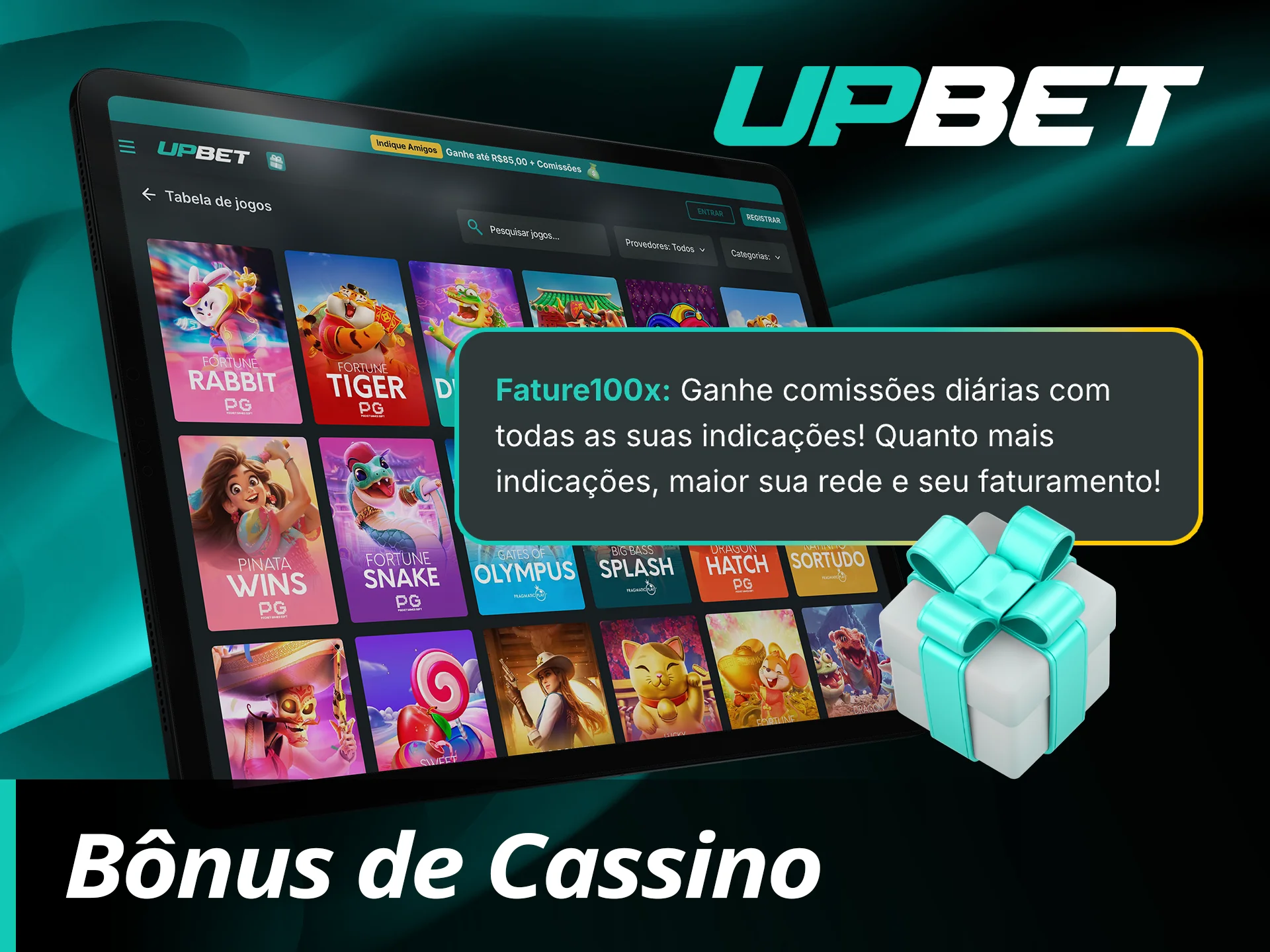 Jogue no cassino UpBet com bônus e ganhe mais.